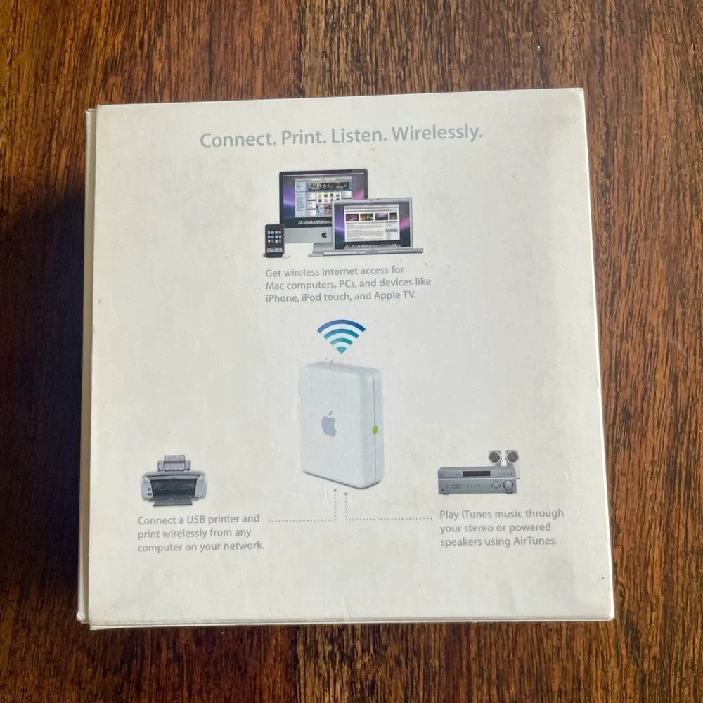 Apple AirPort Express A1264 802.11n Wi-Fi Router Extender USB Open Box